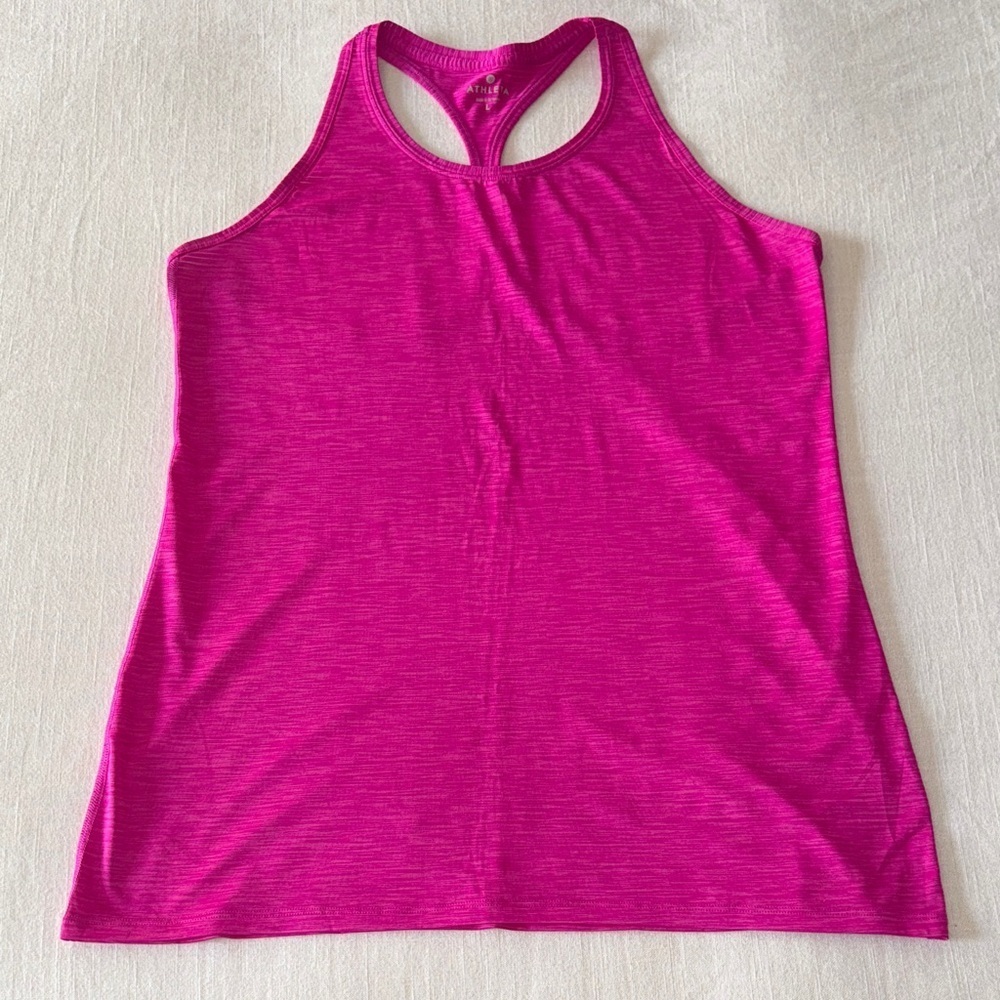 💖🏃♀️ EUC Athleta Racerback Tank – Vibrant Pink – Size L